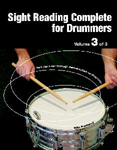 Sight Reading Complete for Drummers by Mike Prestwood, Volume 3 Front Cover
